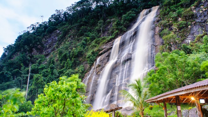 Cachoeira em Pedregulho é um dos pontos turísticos da região de Franca (Foto: Reprodução)