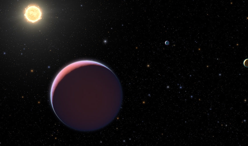 Os 3 planetas foram descobertos em 2012 no sistema Kepler 51. Mas só em dezembro de 2014 foi possível calcular a densidade dos corpos celestes - a mesma de 1 algodão doce (Foto: Nasa/Reprodução)