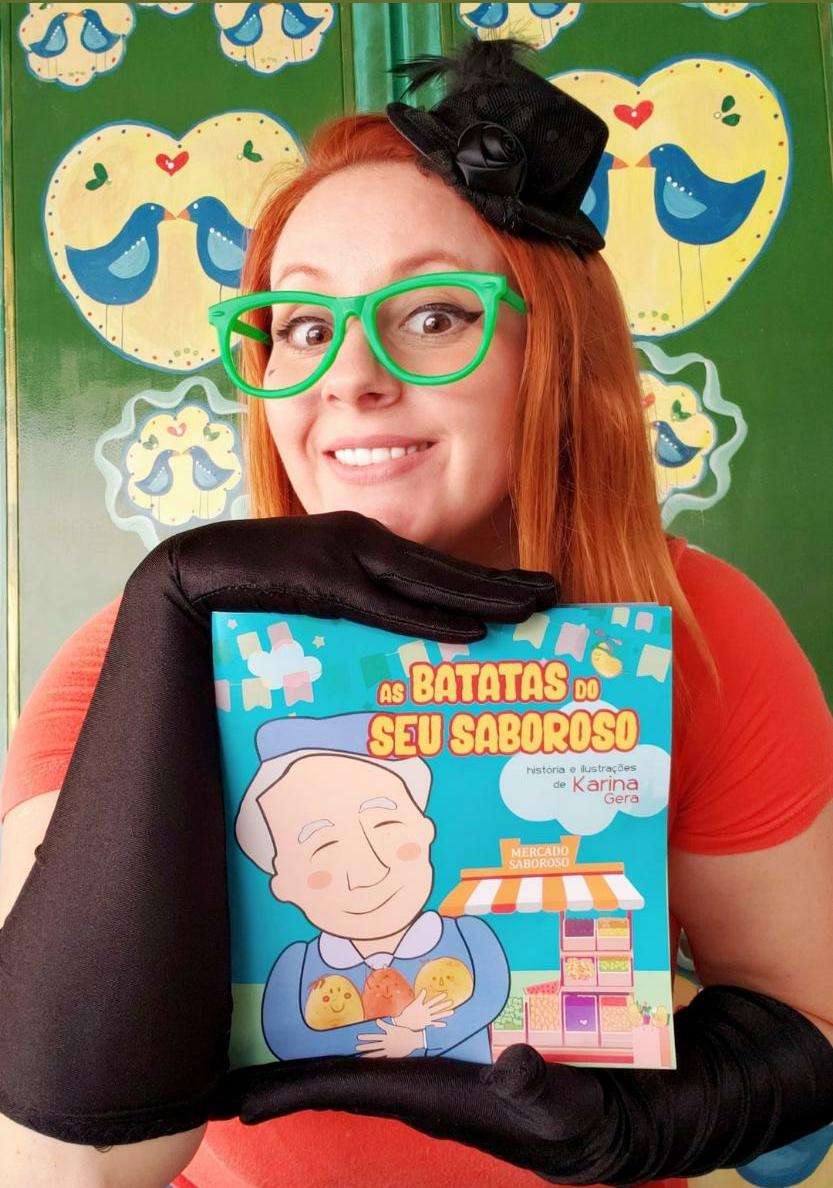 Karina Gera escreveu e ilustrou o livro As Batatas do Seu Saboroso (Foto: Divulgação)