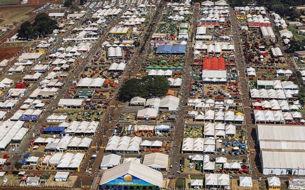 Imagem aérea da Agrishow do ano passado