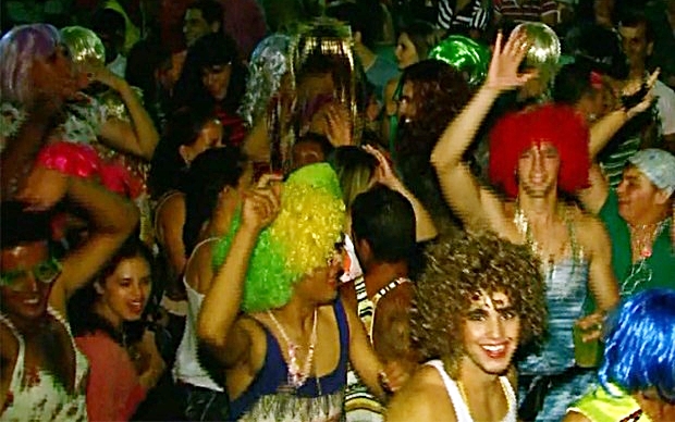 Em Cássia, festa popular era realizada na praça central (Foto Arquivo)