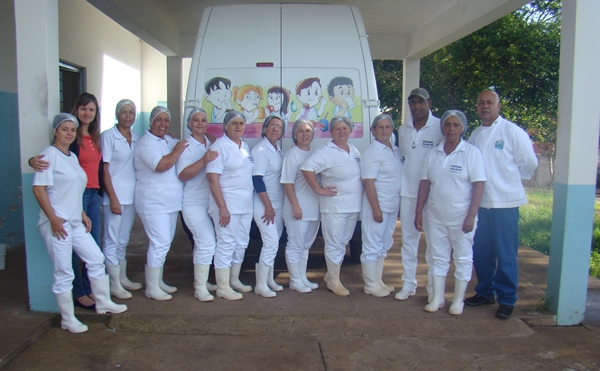Parte da equipe da Cozinha Piloto de Pedregulho (Foto Circuito Regional)