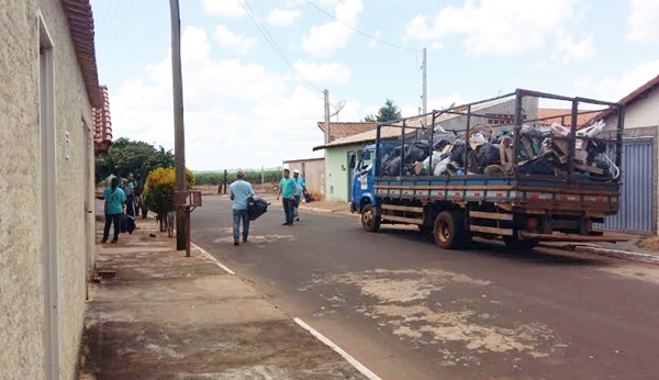 Cidade de Jeriquara também se envolveu na ação (Foto Helen Rafaela)