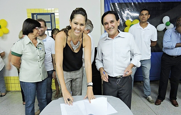 Presidente Simone e o prefeito Miguel Marques (Foto Circuito Regional)