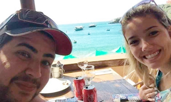 Casal tido como feliz, iniciando vida em comum (Foto Álbum de Família)