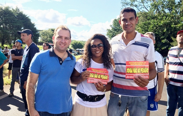 Assessor Marcos e vereador Elson, com a vice-prefeita Néria (Foto Circuito Regional)