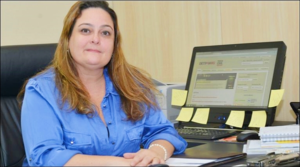 Nova delegada-geral Andrea Cláudia Vacchiano é a primeira mulher a assumir a Chefia PC de Minas (Foto Divulgação)