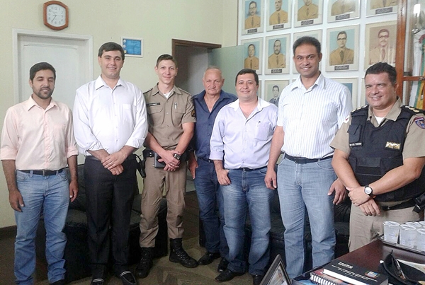 Prefeito, vice e vereadores de Claraval prestigiaram o evento (Foto Hérick Rodrigues)