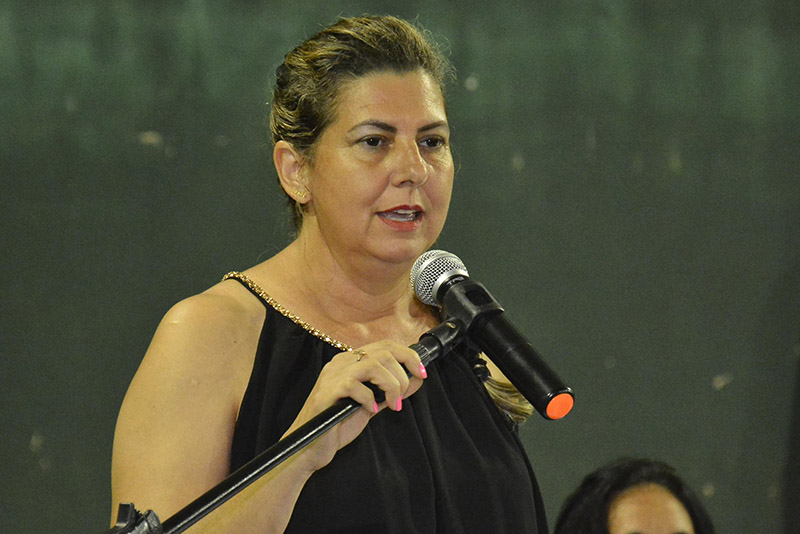 A secretária de educação de Claraval, Társia Cintra Cunha (Foto Circuito Regional)