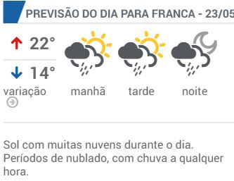 Chuva e frio? Saiba como fica a previsão do tempo da semana