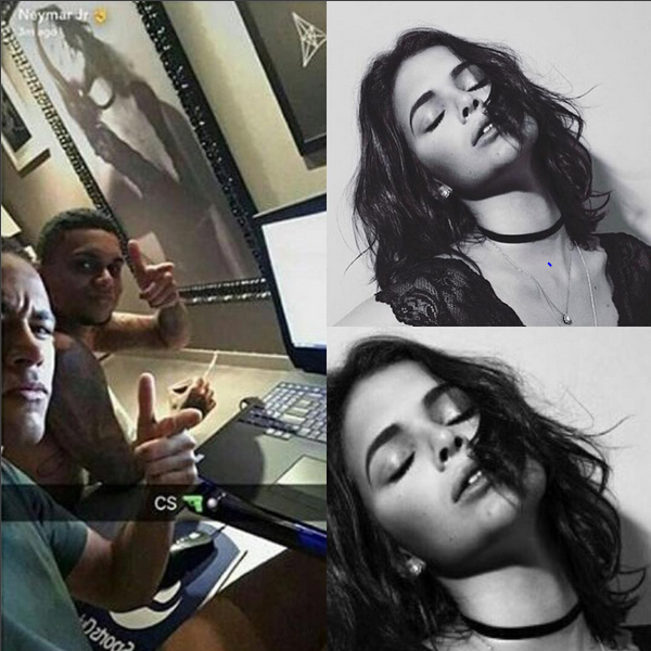 A imagem circulou no snapchat do craque (Foto: Reprodução)
