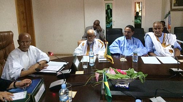 Empresários mauritanos durante encontro com o diretor-geral da Câmara de Comércio Árabe Brasileira, Michel Alaby (Foto Divulgação)