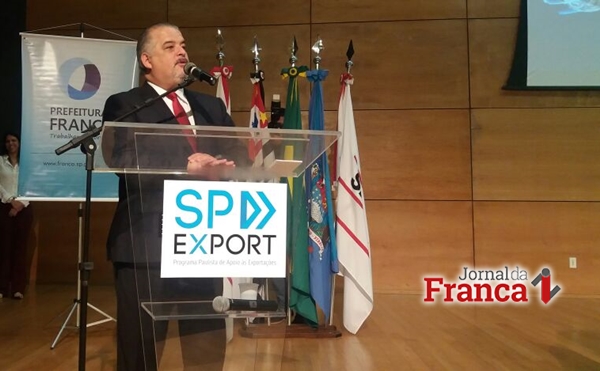 Vice-governador Márcio França, abrindo a 3ª SP Export, ontem em Franca