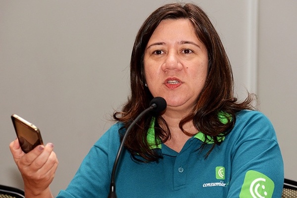 Secretária Nacional do Consumidor, a francana Juliana Pereira, no lançamento do aplicativo para reclamações (Foto Divulgação)
