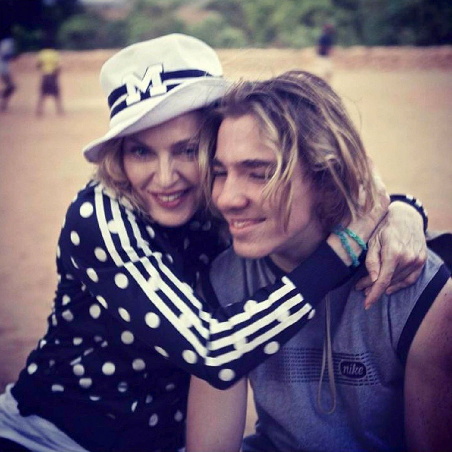 Madonna com seu filho Rocco (Foto: Reprodução)