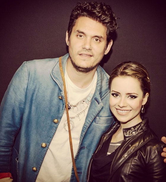 O cantor John Mayer e Sandy (Foto: Reprodução Instagram)
