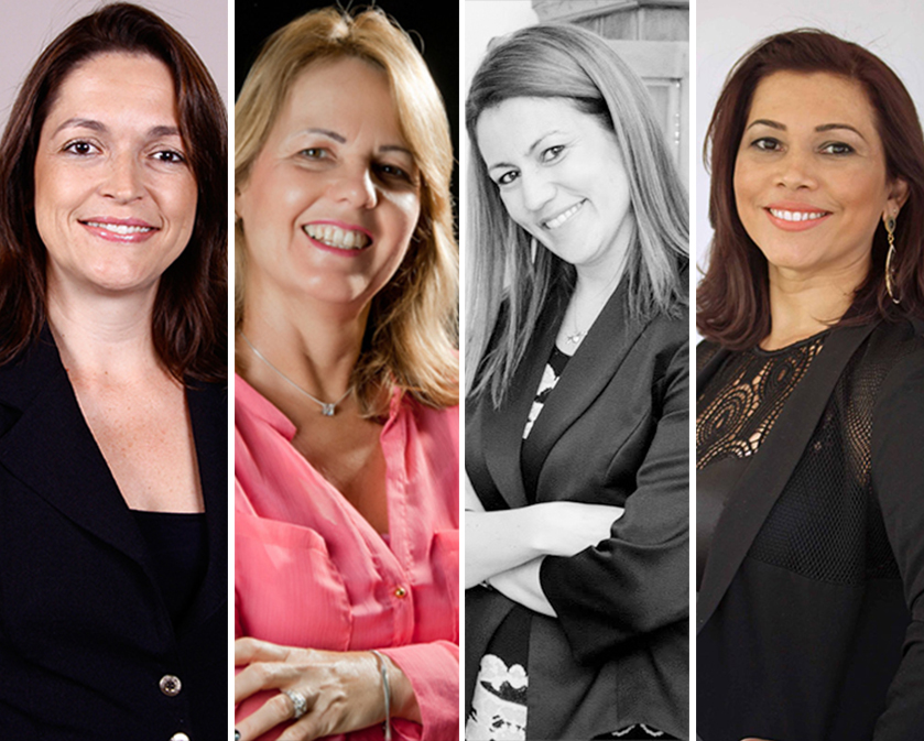 As facilitadoras Andresa Maranha, Denize Benez, Mariana Xavier e Silvanira Ferreira