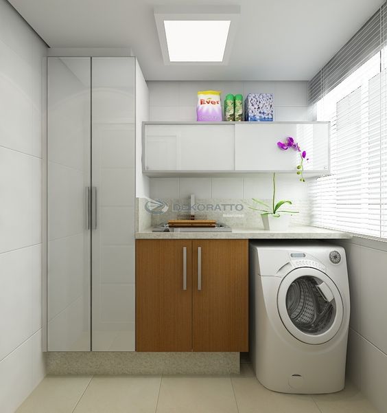 Otimize os espaços com o máximo possível de armários (Foto: Reprodução)