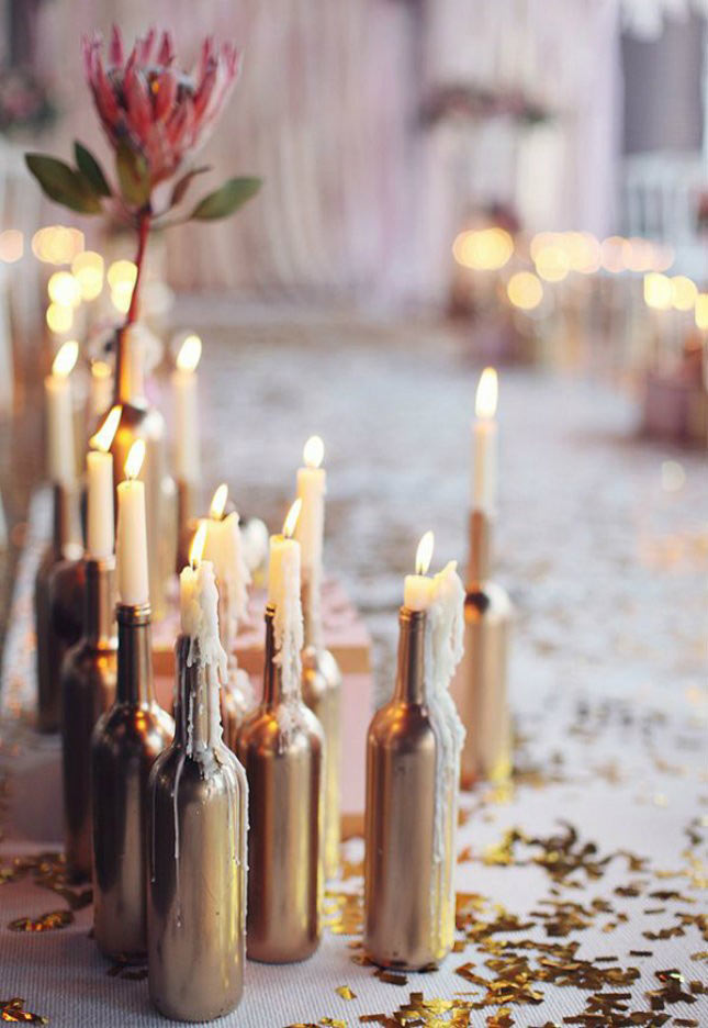 As velas deixam o enfeite ainda mais bonito (Foto: Reprodução)