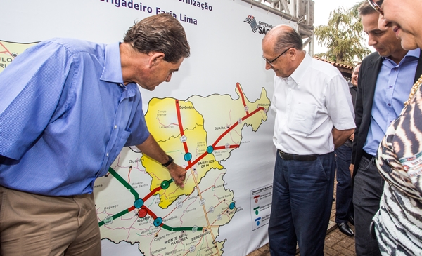 Nogueirinha e Alckmin, sábado passado, em Colômbia (Foto Governo SP)