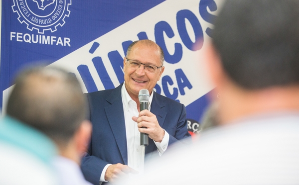 Alckmin anunciou medida na Federação dos Químicos (Foto Governo SP)