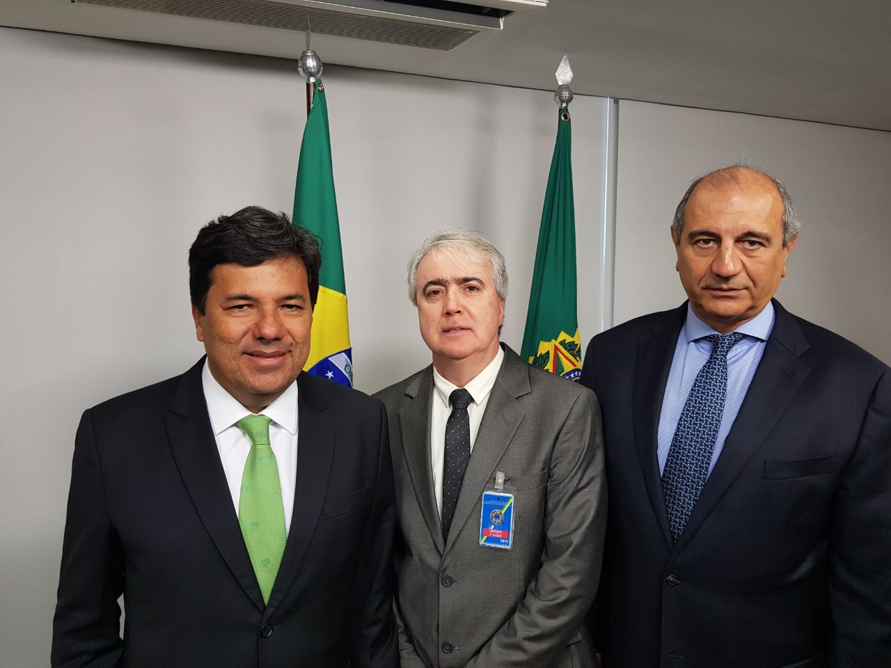 Ministro da Educação, Mendonça Filho, presidente do Cremesp Lavínio Nilton Camarim e o médico Raul Cutait