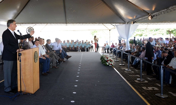 Governador de MG, Fernando Pimentel, na solenidade (Foto Hérick Rodrigues)