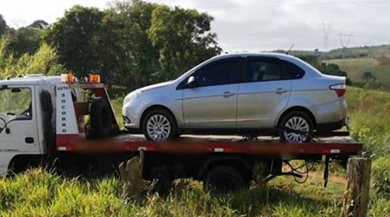 Carro recuperado pela PM na zona rural de Franca: números positivos