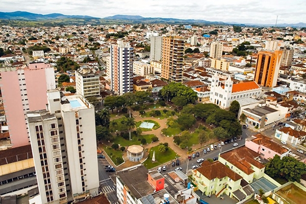 Vista aérea parcial da cidade de Passos - Minas (Foto Arquivo JF)