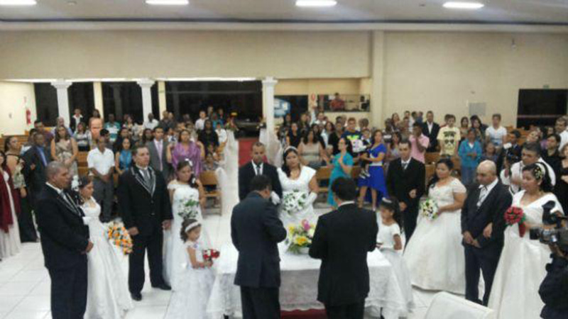 Casamento Comunitário realizado no ano passado (Foto: Divulgado)