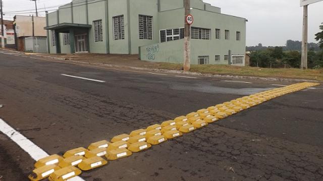 Redutores de velocidade instalados no Leporace motivou outros vereadores a pedir o mesmo (Foto: Assessoria do vereador Vergara)