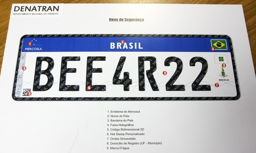 Carros terão placas no padrão Mercosul a partir de 1° de setembro - Jornal da Franca