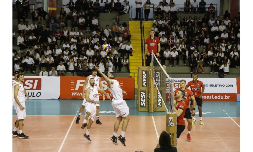 SESI faz evento festivo com times de basquete e vôlei para anunciar elenco - Jornal da Franca