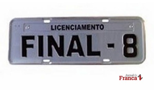 Veículos com placa final 8 têm até o final do mês para renovar licenciamento - Jornal da Franca