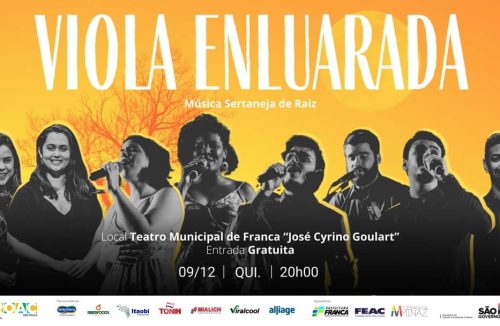 Teatro Municipal de Franca recebe nesta quinta, 09, o show musical ‘Viola Enluarada’ - Jornal da Franca