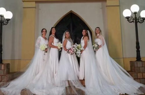 Casamento de 5 primos a 50 quilômetros de Franca tem mil convidados e 112 padrinhos - Jornal da Franca