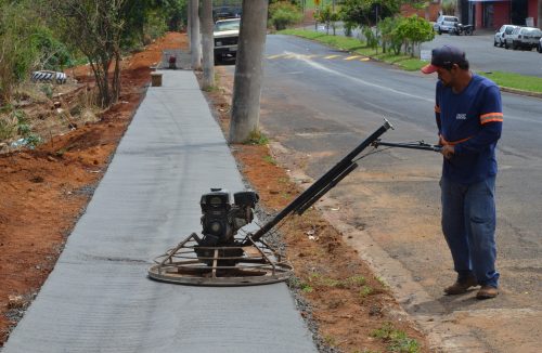 Calçada Segura: obra em avenida do Jardim Luiza está em fase de conclusão - Jornal da Franca