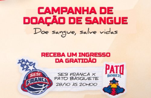 Sesi Franca Basquete realizou campanha relevante: doador de sangue ganhou ingresso - Jornal da Franca