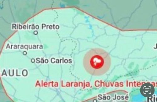 INMET publica alerta Amarelo de chuva intensa para Franca na tarde deste sábado (16) - Jornal da Franca