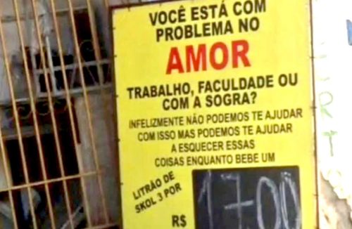 Placa de bar com mensagem bem-humorada faz sucesso e viraliza nas redes sociais - Jornal da Franca