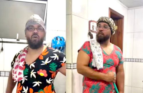 Homem vai buscar a mãe em festa “vestido de mãe” e diverte redes: “melhor video” - Jornal da Franca